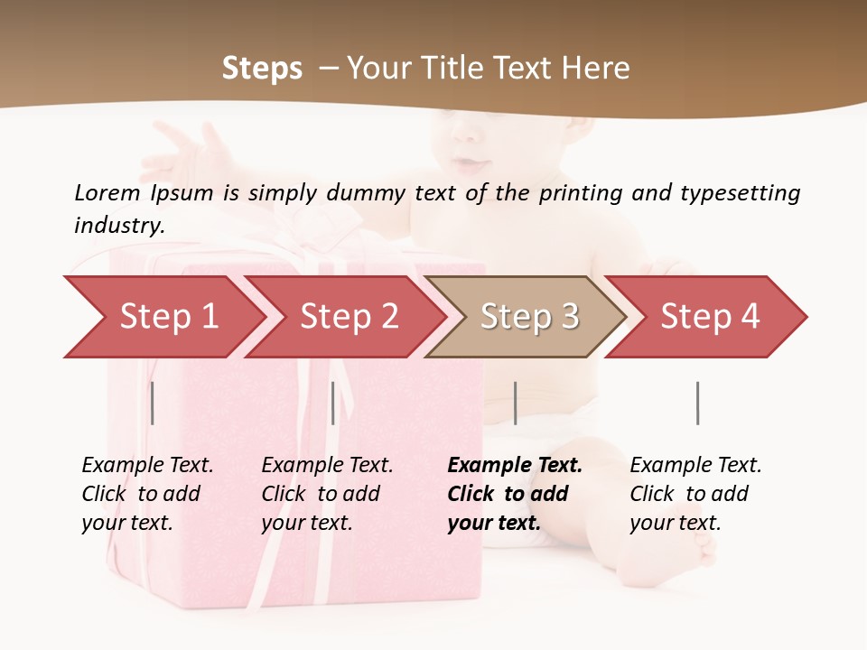 Cute Youngster Clean PowerPoint Template