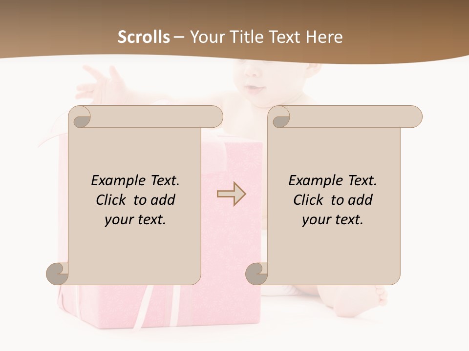 Cute Youngster Clean PowerPoint Template
