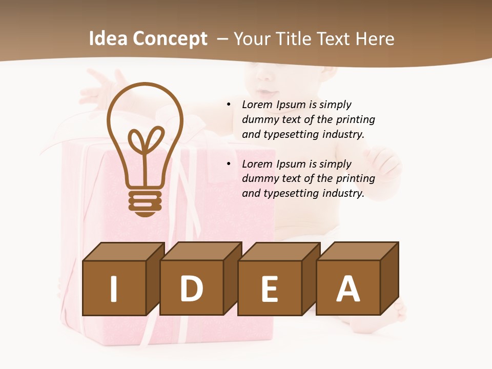 Cute Youngster Clean PowerPoint Template