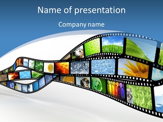 Track Screen Hollywood PowerPoint Template