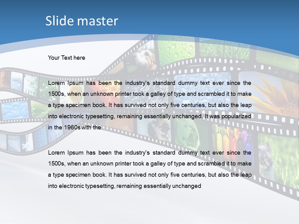 Track Screen Hollywood PowerPoint Template