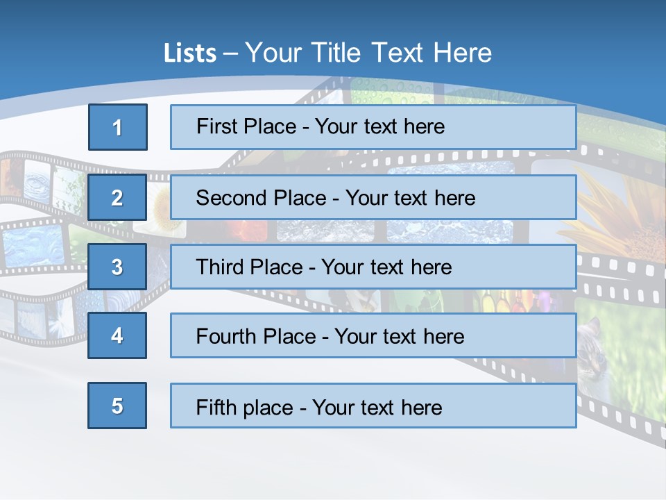 Track Screen Hollywood PowerPoint Template
