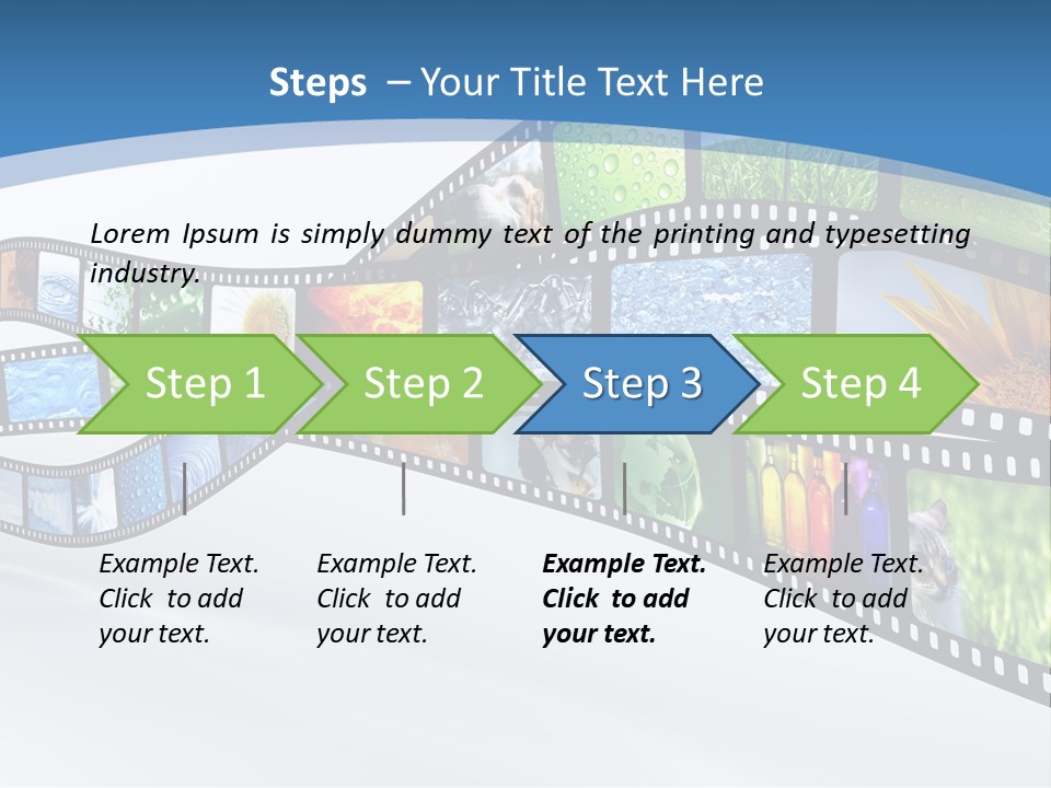 Track Screen Hollywood PowerPoint Template