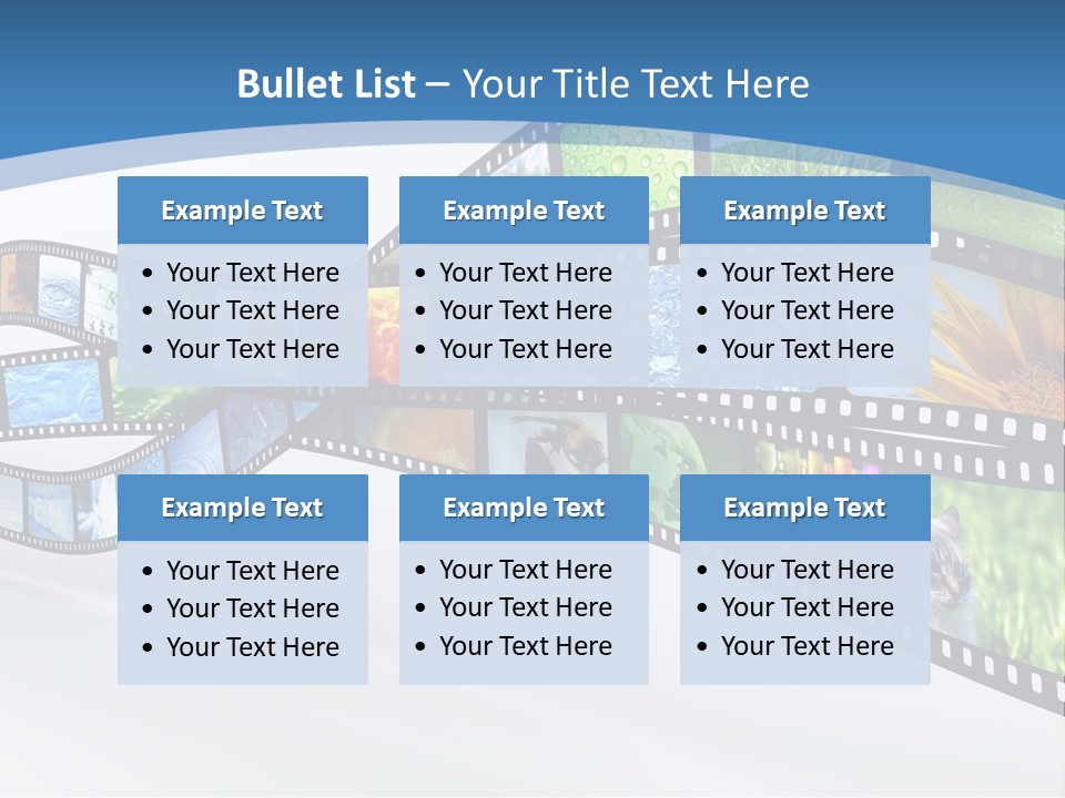 Track Screen Hollywood PowerPoint Template