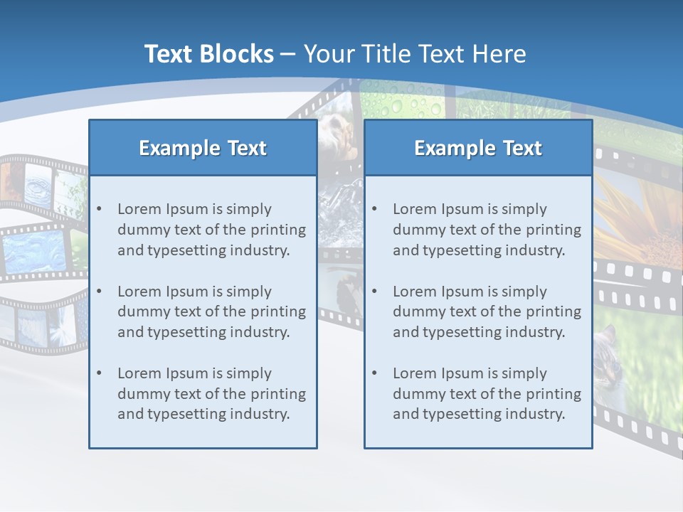 Track Screen Hollywood PowerPoint Template