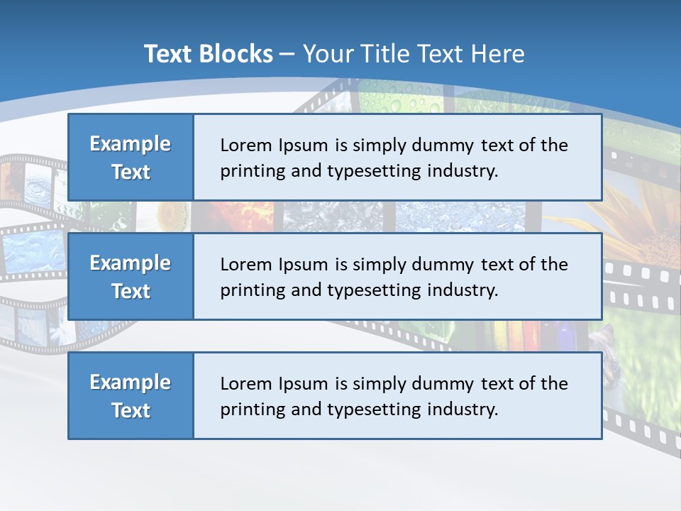 Track Screen Hollywood PowerPoint Template