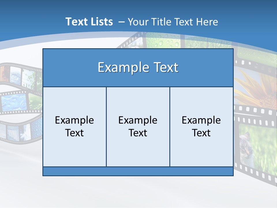 Track Screen Hollywood PowerPoint Template