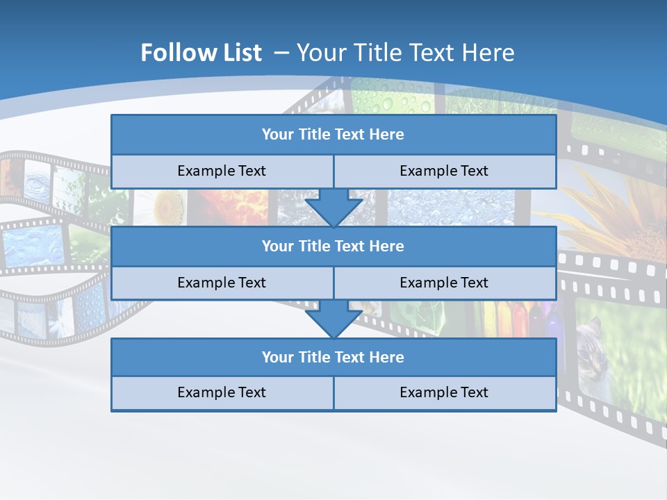 Track Screen Hollywood PowerPoint Template