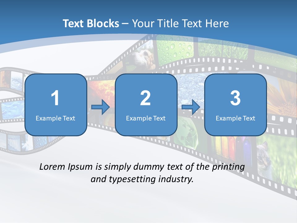 Track Screen Hollywood PowerPoint Template
