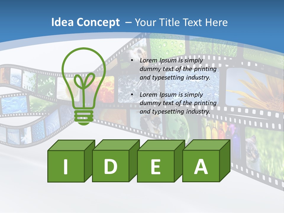 Track Screen Hollywood PowerPoint Template