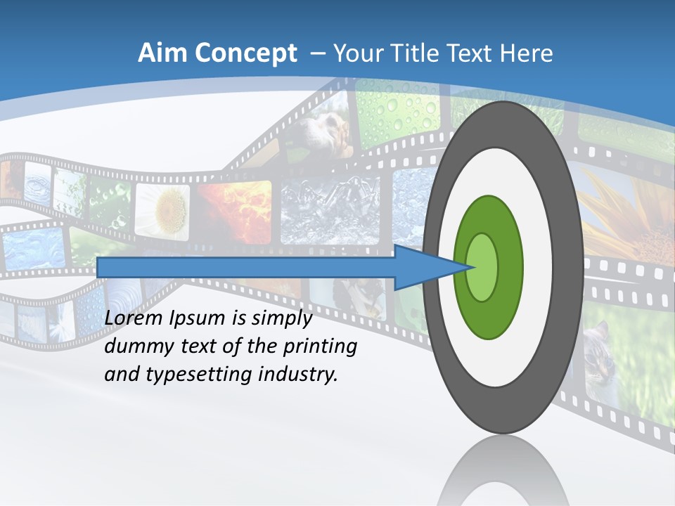 Track Screen Hollywood PowerPoint Template