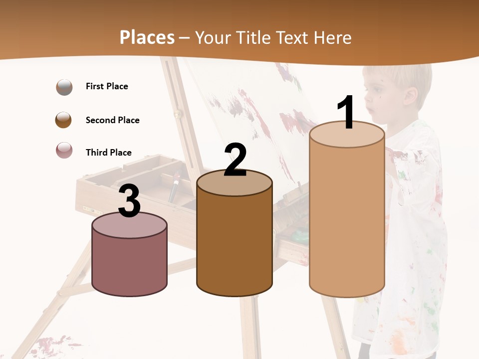 Mess Adorable Easel PowerPoint Template