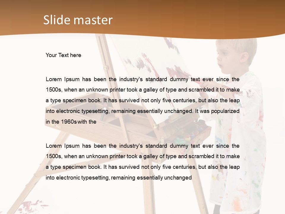 Mess Adorable Easel PowerPoint Template