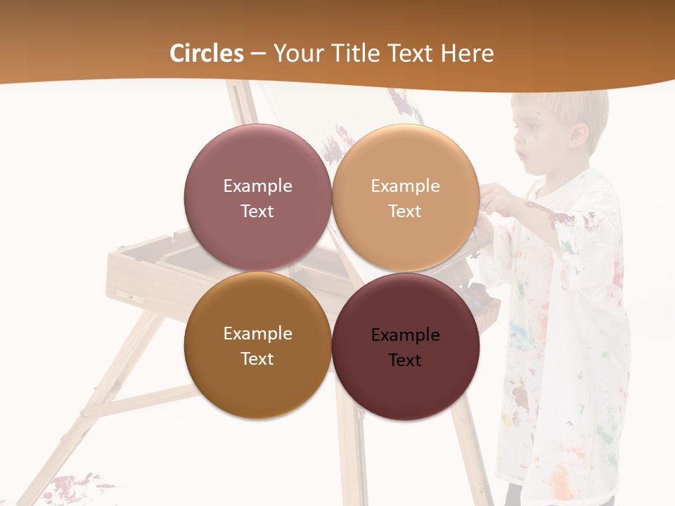 Mess Adorable Easel PowerPoint Template