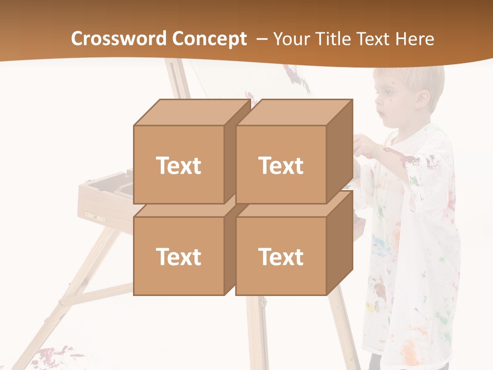 Mess Adorable Easel PowerPoint Template