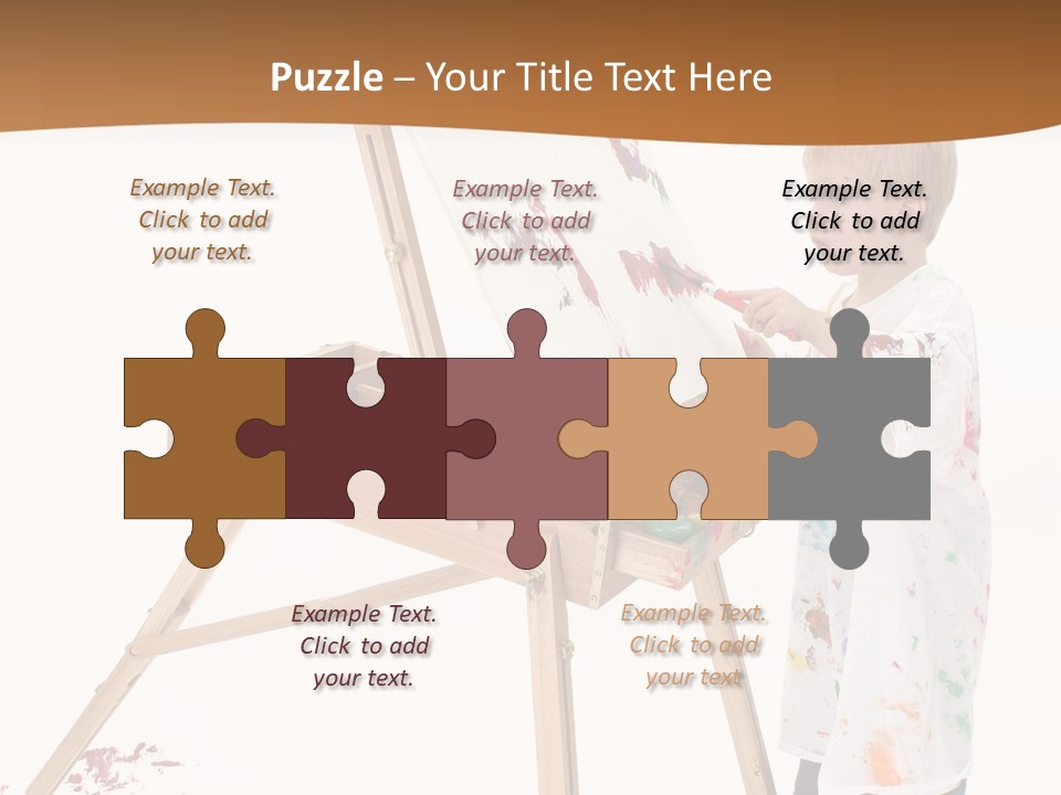 Mess Adorable Easel PowerPoint Template