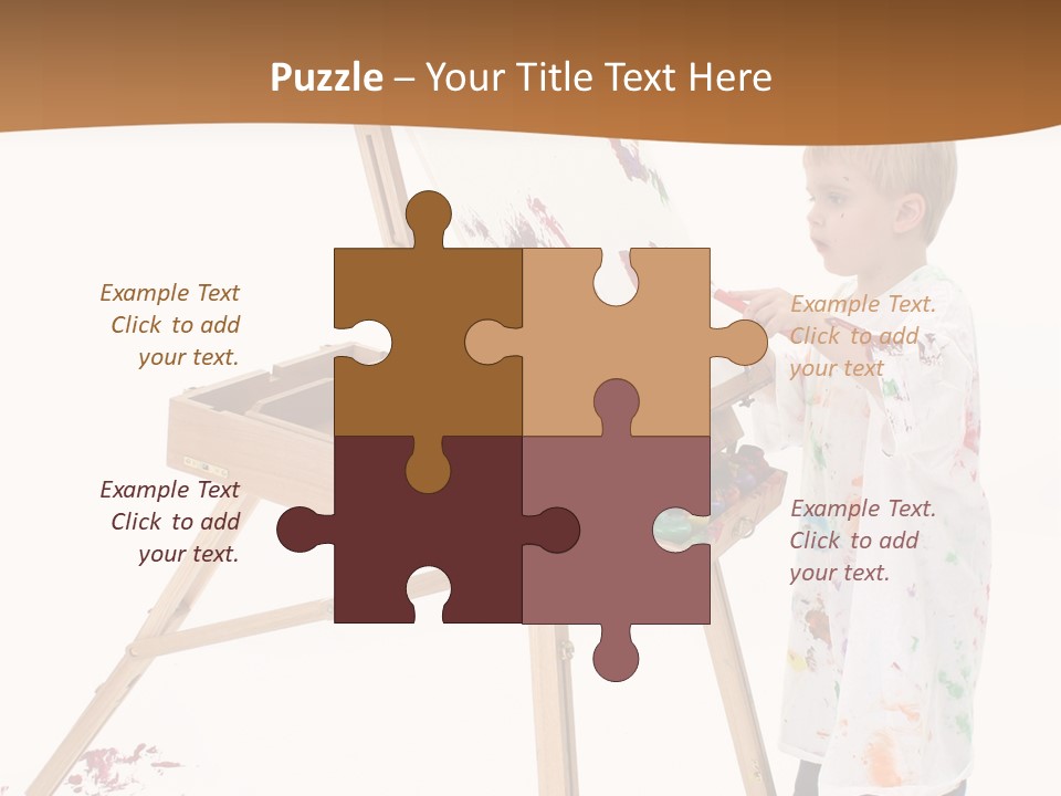 Mess Adorable Easel PowerPoint Template