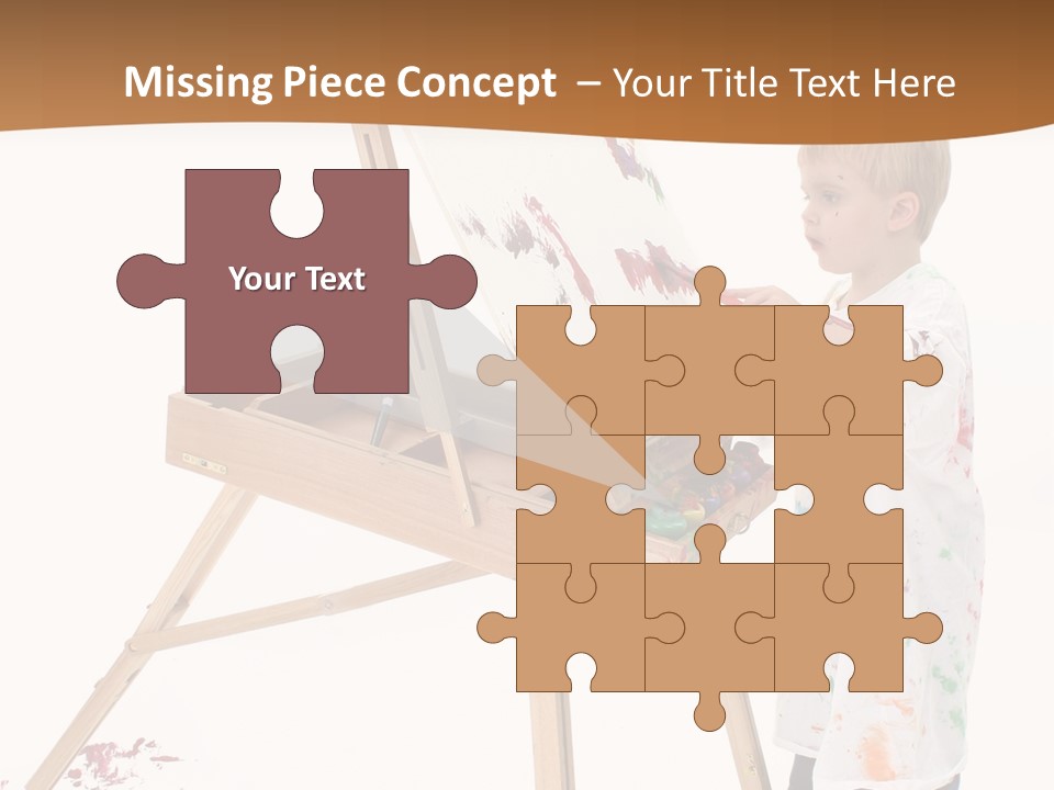 Mess Adorable Easel PowerPoint Template
