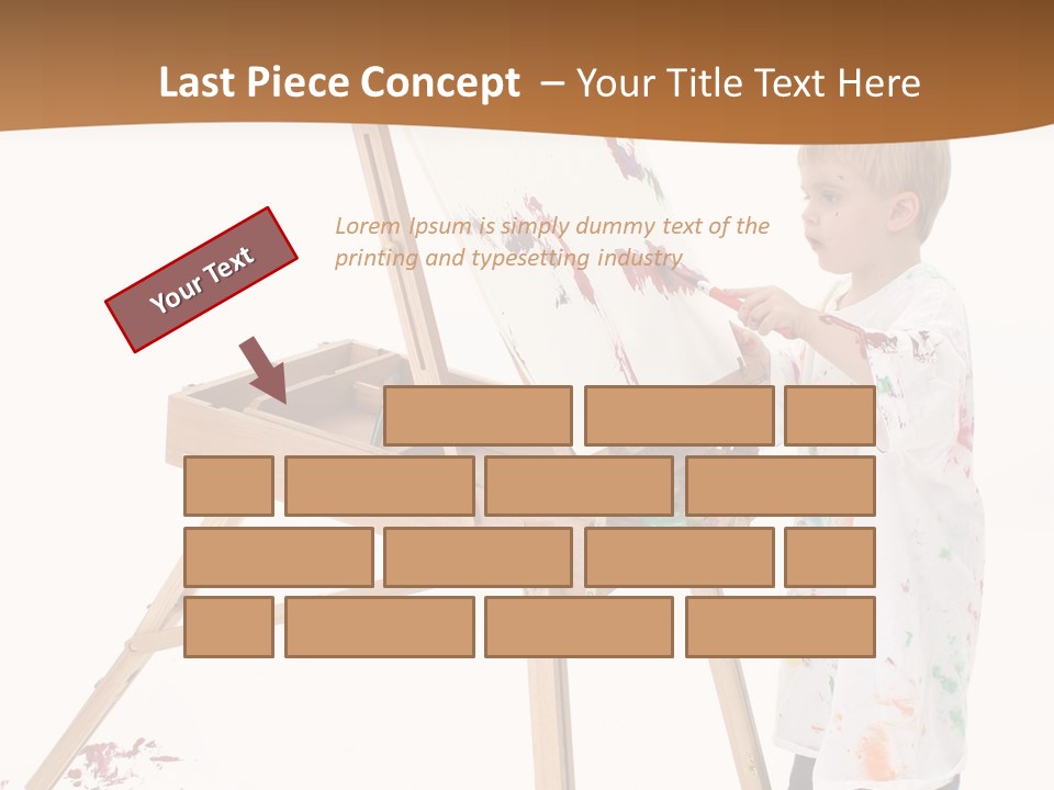 Mess Adorable Easel PowerPoint Template
