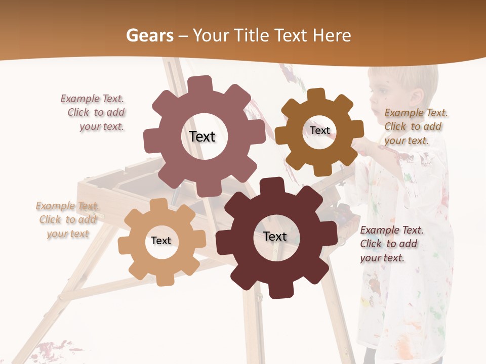 Mess Adorable Easel PowerPoint Template