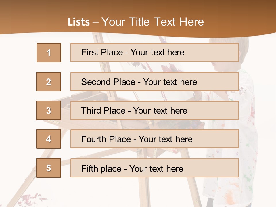 Mess Adorable Easel PowerPoint Template