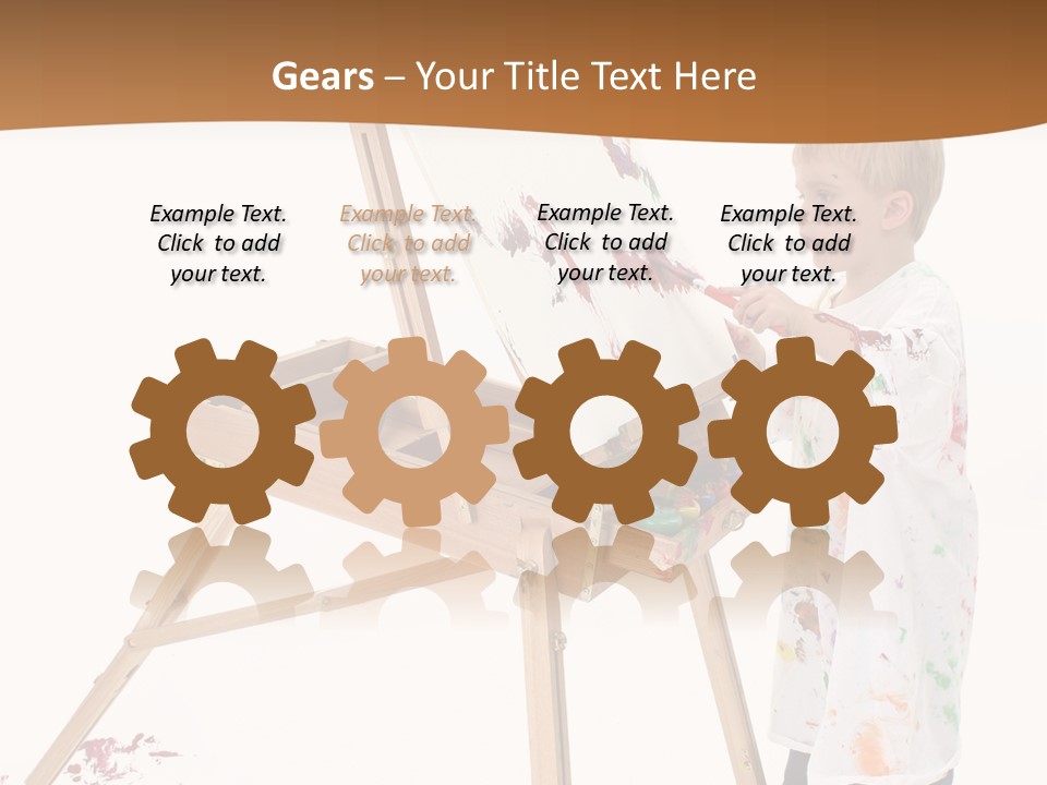 Mess Adorable Easel PowerPoint Template
