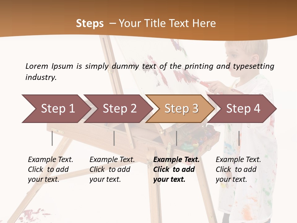 Mess Adorable Easel PowerPoint Template