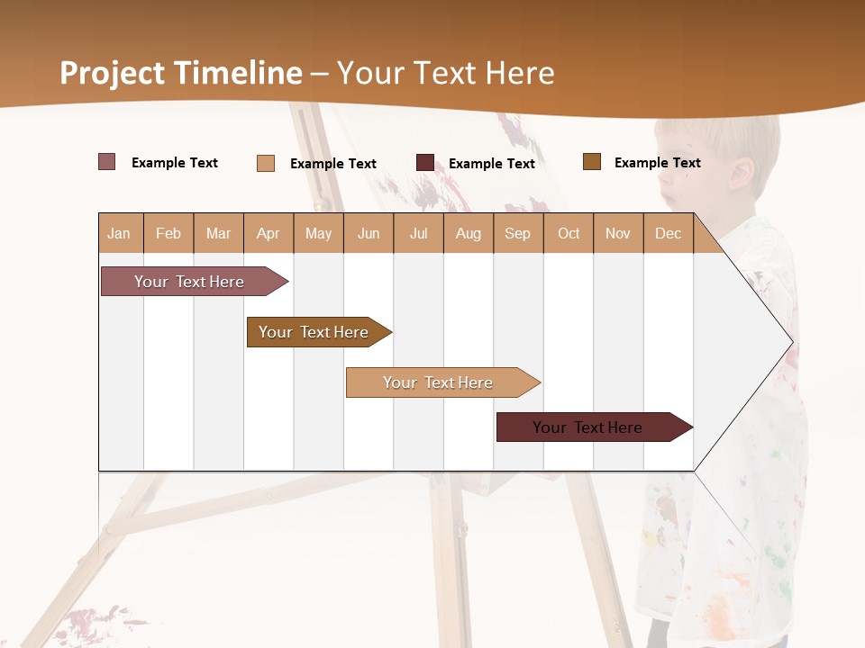 Mess Adorable Easel PowerPoint Template