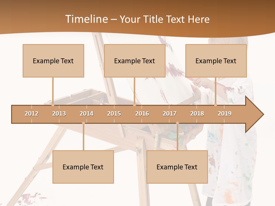 Mess Adorable Easel PowerPoint Template