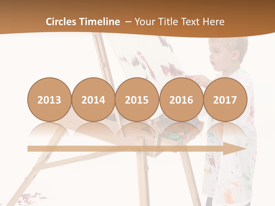 Mess Adorable Easel PowerPoint Template