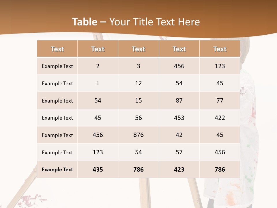 Mess Adorable Easel PowerPoint Template