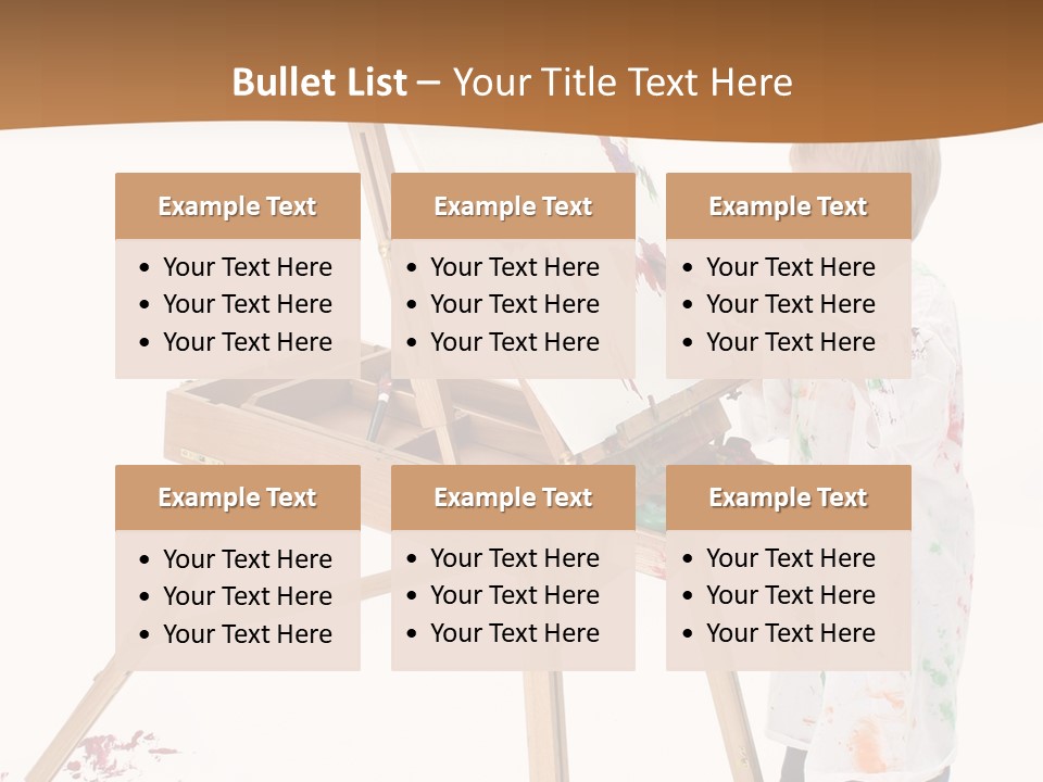 Mess Adorable Easel PowerPoint Template