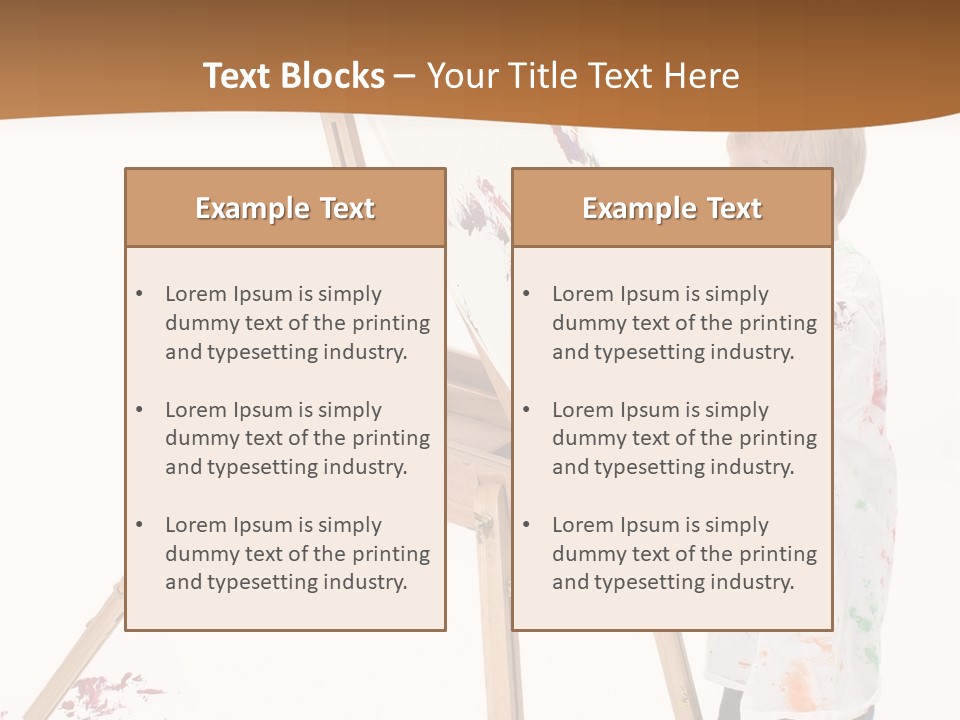 Mess Adorable Easel PowerPoint Template