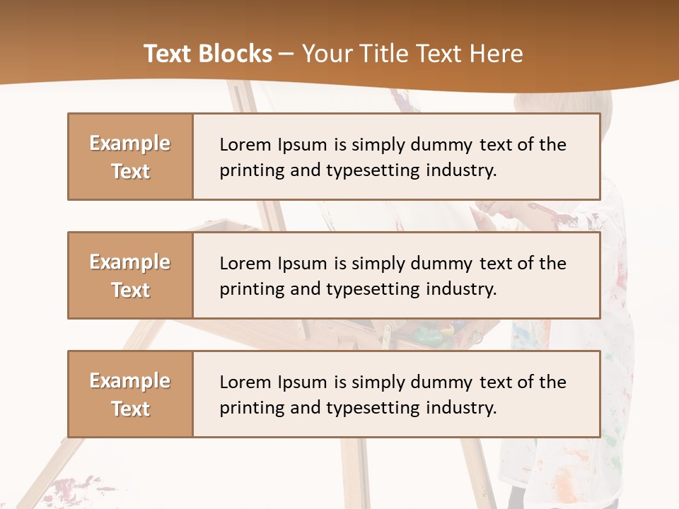 Mess Adorable Easel PowerPoint Template