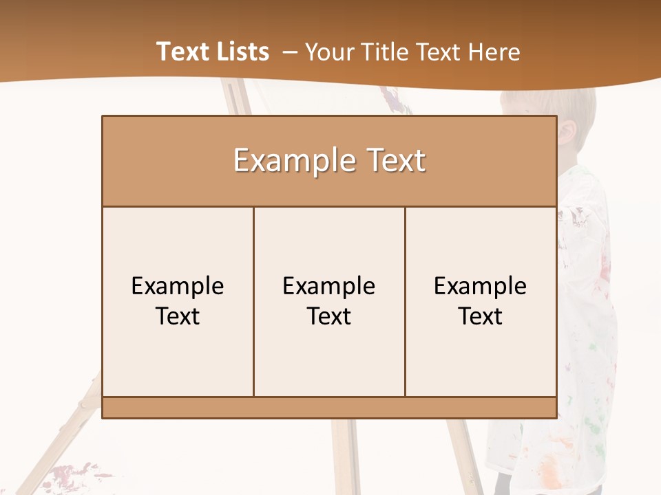 Mess Adorable Easel PowerPoint Template