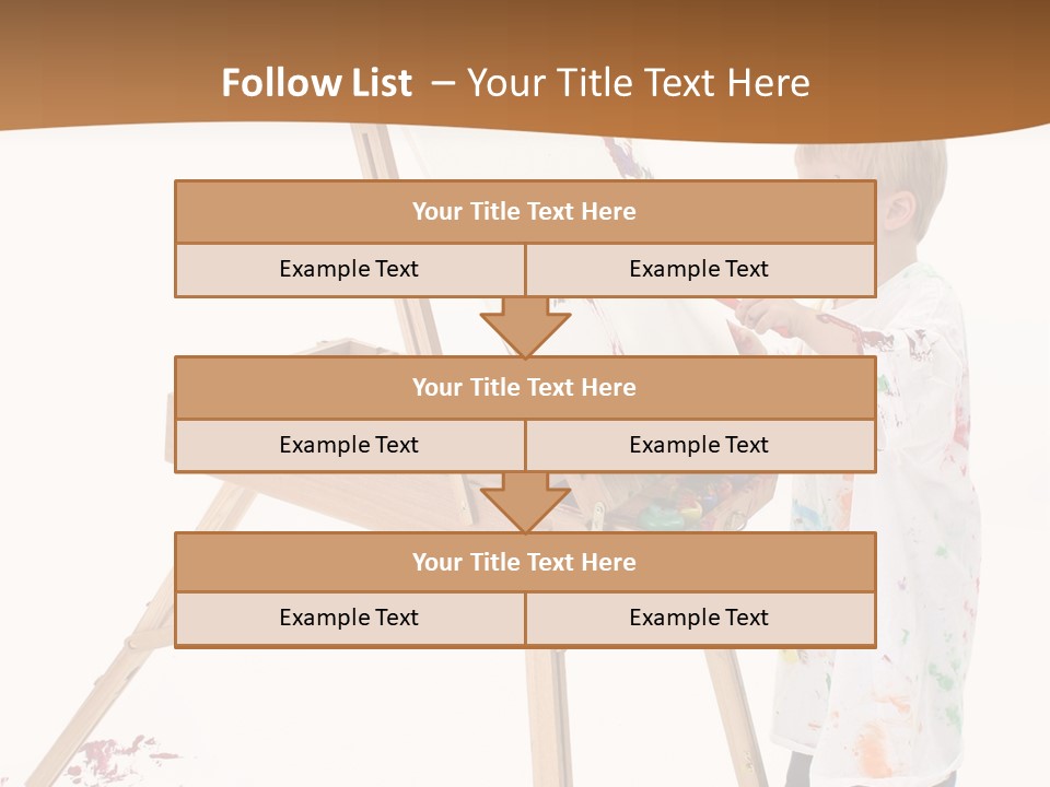 Mess Adorable Easel PowerPoint Template