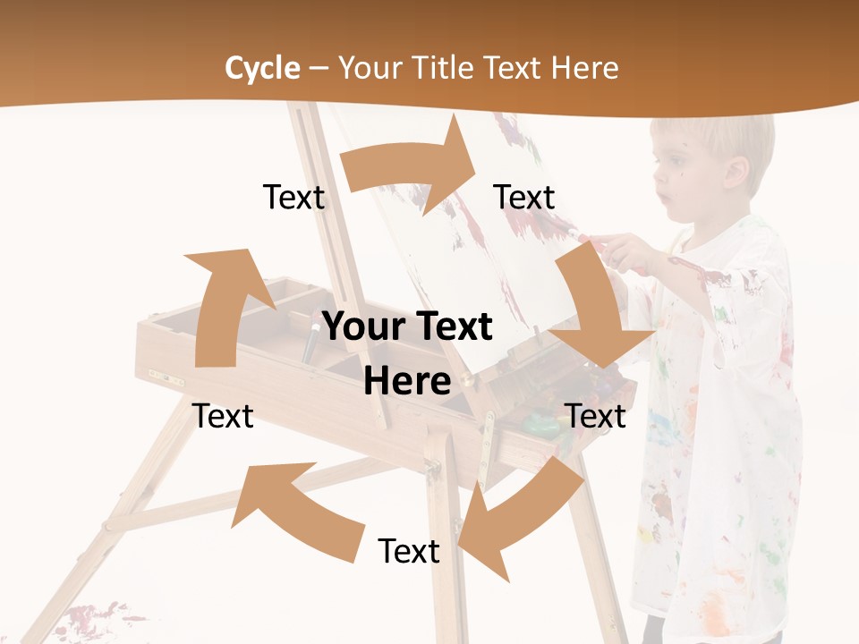 Mess Adorable Easel PowerPoint Template