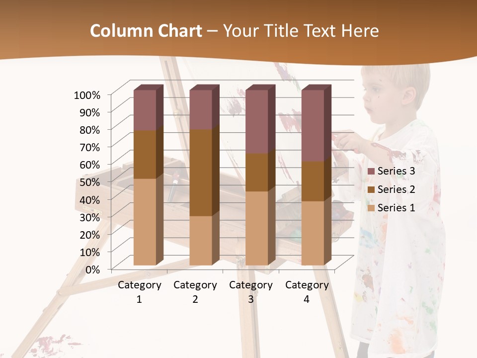 Mess Adorable Easel PowerPoint Template