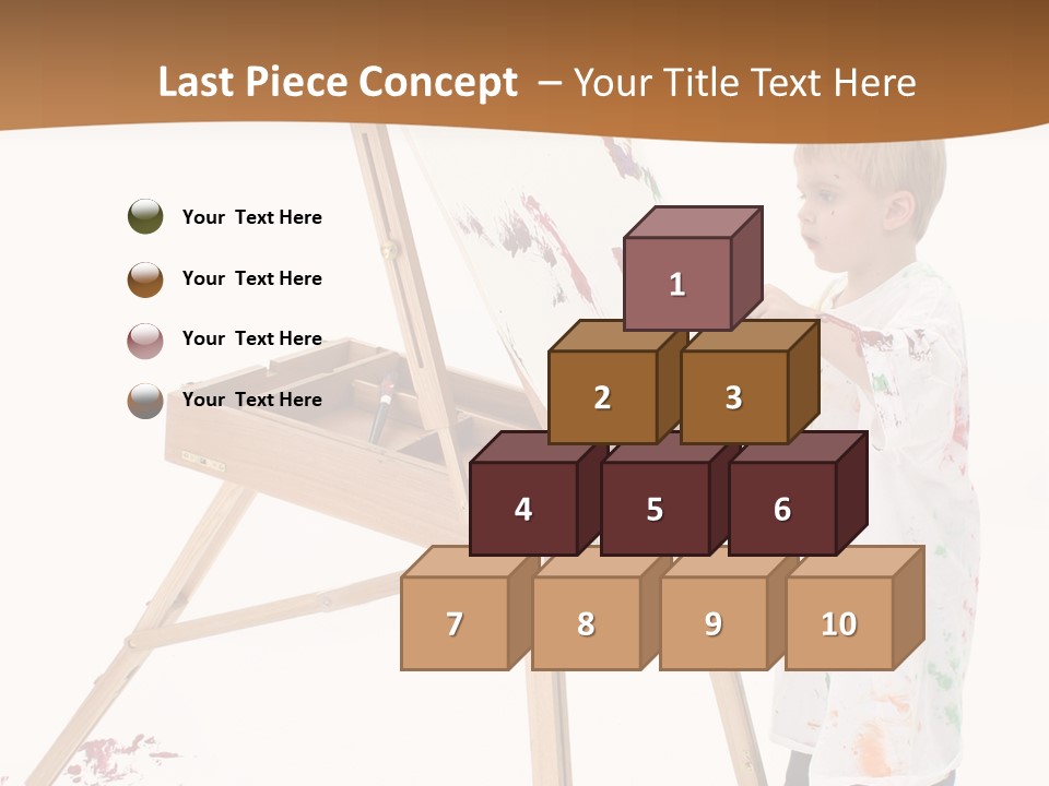 Mess Adorable Easel PowerPoint Template