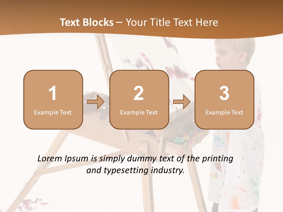 Mess Adorable Easel PowerPoint Template