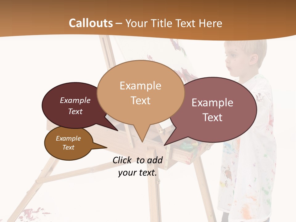 Mess Adorable Easel PowerPoint Template