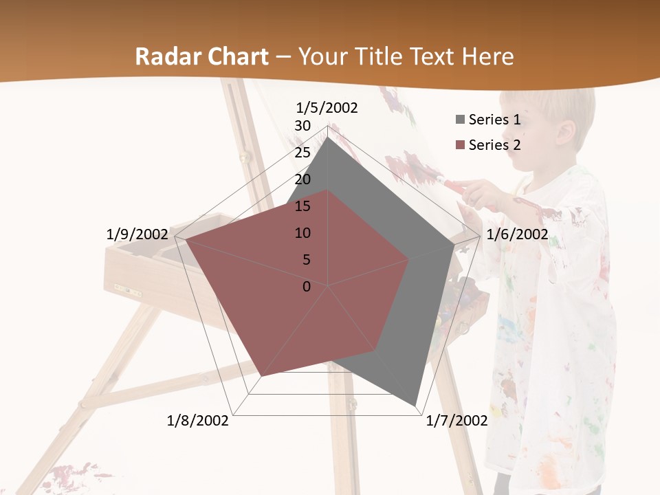 Mess Adorable Easel PowerPoint Template