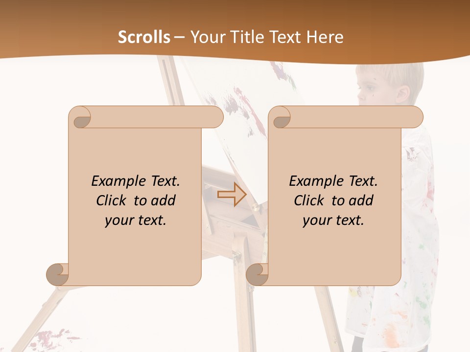 Mess Adorable Easel PowerPoint Template