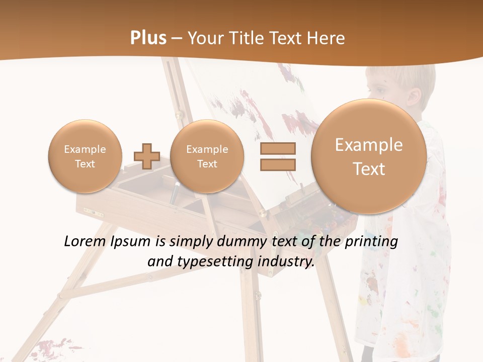 Mess Adorable Easel PowerPoint Template