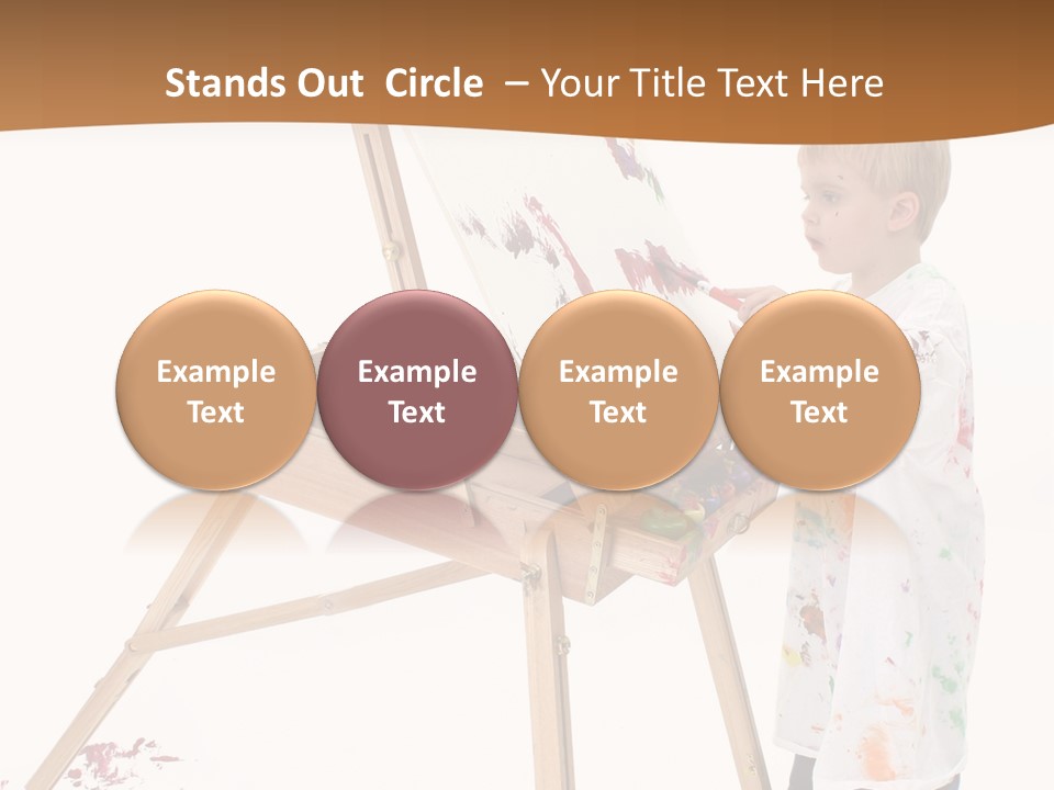 Mess Adorable Easel PowerPoint Template