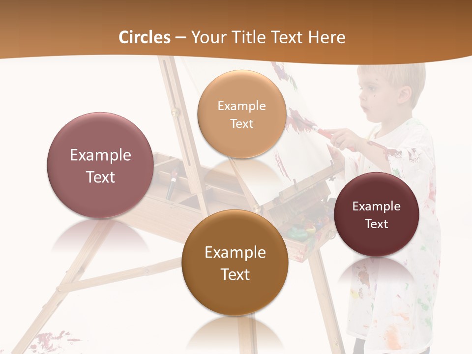 Mess Adorable Easel PowerPoint Template