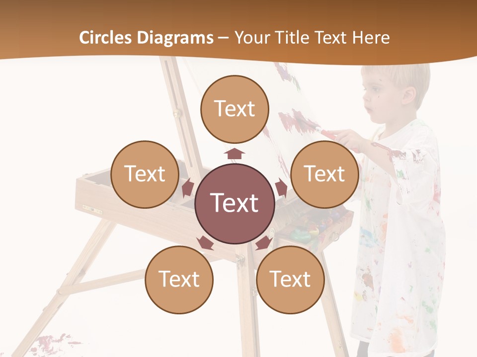 Mess Adorable Easel PowerPoint Template