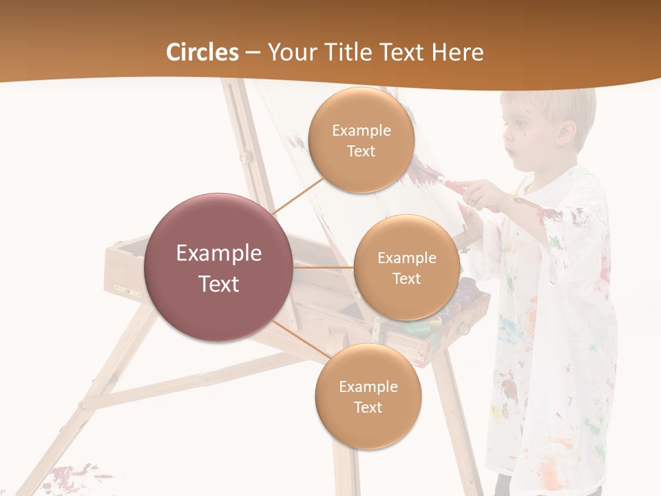 Mess Adorable Easel PowerPoint Template