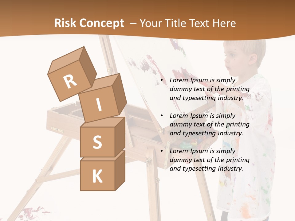 Mess Adorable Easel PowerPoint Template