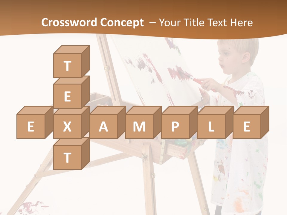 Mess Adorable Easel PowerPoint Template
